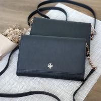 ราคา TORY BURCH Emerson Chain Wallet 52899 ดำ (6831939590)