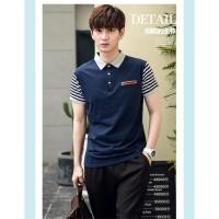 ราคา เสื้อยืดคอปก เสื้อแฟชั่น ผู้ชาย สลิม (692702480)