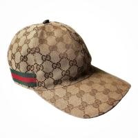 ราคา หมวกทรงเบสบอลกุชชี่ Gucci รุ่น Original GG Canvas Baseball Hat with Web สีเบจ Size S (57 cm) (12379299927)