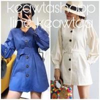 ราคา เดรสผ้าลินิน เดรสสั้นผ้าลินิน (1509069906)