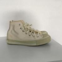 ราคา (USED LIKE VERY NEW) Converse หุ้มข้อ สีครีม เบอร์ 5 ของแท้ (27096414)