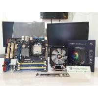 ราคา ชุดเมนบอร์ด AsRock G41C-GS ซีพียู intel E8500 3.16GHz พร้อมซิงค์ระบายความร้อน Tsunami RGB (สินค้ามือ2) (4838725524)