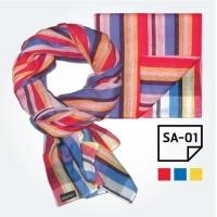 ราคา Pakamian ผ้าพันคอลายผ้าขาวม้า SA-01 (แดง, ฟ้า, เหลือง) (207149899)