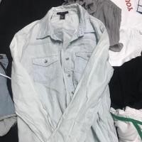 ราคา เสื้อเชิ้ตสียีนส์อ่อน forever 21 Size.S (681208870)