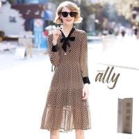 ราคา ฟรี EMS ชุดเดรสยาว งานป้าย Lady Ribbon Thailand เสื้อผ้าแฟชั่นผู้หญิง Dress Size M/L สีน้ำตาล พร้อมส่งสวยเหมือนแบบ (1082184383)