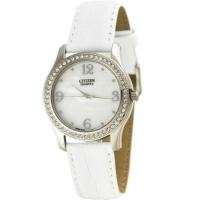 ราคา Citizen Crystal Lady นาฬิกาข้อมือผู้หญิง สายหนัง รุ่น EL3010-50D (4028554269)