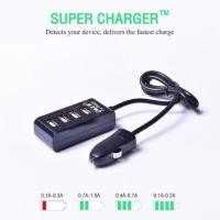 ราคา oker Hub usb 4 port แบบเสียบที่จุดบุหรี่ในรถยนต์ C-348 (1750285635)