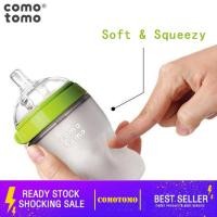 ราคา ขวดนม Comotomo คอกว้าง ขนาด5oz/8oz เสมือนเต้านมแม่รู้สึกธรรมชาติ ซิลิโคนเกรออาหาร ขวดนมและจุกนม พร้องส่งจากไทย (21293246917)