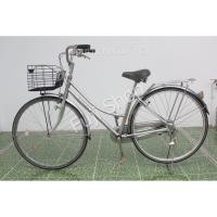 ราคา จักรยานแม่บ้านญี่ปุ่น - ล้อ 27 นิ้ว - มีเกียร์ - สีเงิน [จักรยานมือสอง] (16042457950)