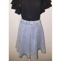 ราคา Topshop กระโปรงยีนส์สีฟอก สวิง (46315666)