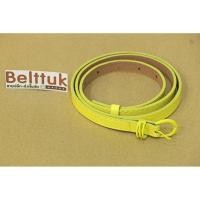 ราคา เข็มขัดแฟชั่นผู้หญิง หัวขัด สีเหลือง ผิวเงา (13190549)