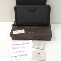 ราคา พร้อมส่งNew Gucci GG supreme canvas zip around wallet in gray (2492071720)