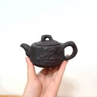 ราคา Tea pot (急須)ป้านชาดินเผาสีดำ ลายซากุระ ตีตราแบรนด์ (13983586083)