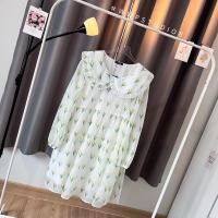 ราคา เดรสผ้าแก้วชีฟองทิวลิปเหลือง (19150239167)