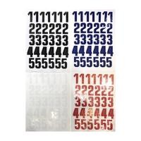 ราคา อักษร สติ๊กเกอร์ PVC ตัวเลขอารบิค ขนาด 2.25 นิ้ว / 5.75 ซม. / 1 แพค มี2 แผ่นค่ะ (2700654985)