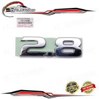 ราคา โลโก้ติดแก้มข้าง "2.8" สีโครเมี่ยม แท้ 1 ชิ้น Toyota Hilux Vigo REVO Rocco SR5 (9133801676)