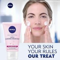 ราคา NIVEA DAILY ESSENTIALS GENTLE CLEANSING CREAM WASH 150ml ผลิตภัณฑ์ทำความสะอาดผิวหน้าสูตรพิเศษใหม่ล่าสุดจากนีเวีย (5260611082)