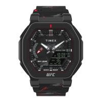 ราคา TIMEX TW2V85300 UFC Colossus Fight Week นาฬิกาข้อมือผู้ชาย สายซิลิโคน สีดำ หน้าปัด 45 มม. (20486806546)