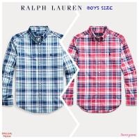 ราคา RALPH LAUREN PLAID COTTON POPLIN SHIRT ( เด็กโตผู้ชายอเมริกาอายุ 8-20 ปี ) (4525524899)