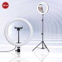 ราคา ไฟไลฟ์สด วงแหวนLED ไฟแต่งหน้า ชุดไฟไลฟ์สดไฟLed+พร้อมขาตั้งปรับได้3สี/10ระดับ (19395242281)