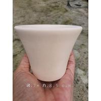 ราคา กระถางดินเผา ปากแตร กว้าง 3นิ้ว สีขาว ส7×ก8.5 cm. ปลูกแคคตัส กุหลาบหิน (25951096070)