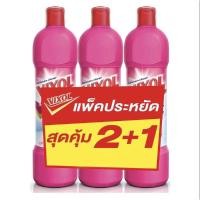 ราคา น้ำยาทำความสะอาดห้องน้ำ VIXOL 900ml แพ็ค3 ชมพู (20581429233)