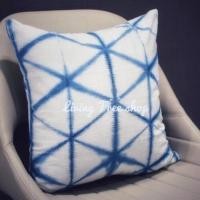 ราคา Shibori Indigo Pillow Cover ปลอกหมอนอิง มัดย้อม สไตล์ชิโบริ แบบญี่ปุ่น (10889602495)