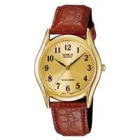 ราคา Casio นาฬิกาผู้ชาย สายหนัง รุ่น MTP-1094Q-9B-สีน้ำตาล (176389722)