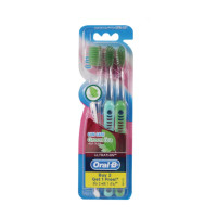 ราคา Oral-B ออรัลบี แปรงสีฟัน อัลตร้าธินกรีนที ขนแปรงนุ่ม 3 ด้าม คละสี (7639546445)