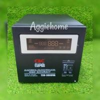 ราคา CBC เครื่องปรับแรงดันไฟฟ้า รุ่น TSV-3KVA หน้าจอ LED แรงดันไฟเข้า 100-260 โวลล์ หม้อเพิ่มไฟอัตโนมัติ ปรับแรงดันไฟ (25961100560)