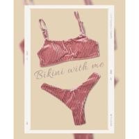 ราคา พร้อมส่งบิกินี่ ชุดว่ายน้ำ ทูพีช กำมะหยี่ สีชมพูกะปิ สวยมากเทรนนี้กำลังมา (11015966881)