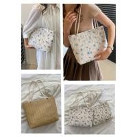 ราคา HJGB3550 กระเป๋าผ้าลายลูกไม้สีขาว/ครีม ความจุสูง ผ้าแคนวาส สไตล์เกาหลีน่ารักๆ สำหรับผู้หญิง (23933645571)