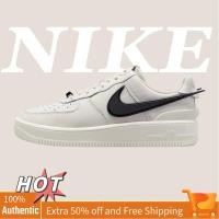 ราคา AMBUSH x Nike Air Force 1 รองเท้าผ้าใบสีขาว Anti-Slip Shock Absorption ของแท้ 100% (20686685437)