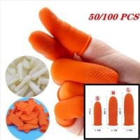 ราคา ปลอกนิ้วยางสีส้ม ถุงนิ้วยาง ถุงนิ้วกันหนาม ปลอกนิ้วกันลื่น เเบบ มี ปุ่มมี 3 ขนาด SML ถงละ 50/100 ชิ้น (15099062412)