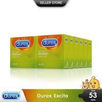 ราคา Durex Excita ถุงยางอนามัย ผิวไม่เรียบ แบบขีดวงแหวน ขนาด 53 มม. บรรจุ 12 กล่อง (36 ชิ้น) (314182965)