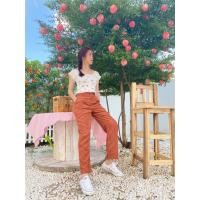 ราคา กางเกงขายาวผ้าลูกฟูกทรงกระบอก (5868882235)