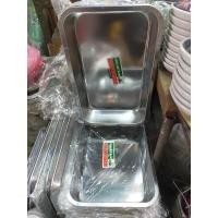 ราคา ถาดใส่แกง,ตะกงใสแกงสแตนเลสขนาด43*28*7 (13924746569)