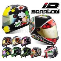 ราคา หมวกกันน็อคเต็มใบ INDEX ID SPARTAN นวมถอดซักได้ ลายใหม่ มีสปอยเลอร์ (3530260363)