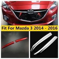ราคา ชุดตกแต่งกระจังหน้ารถยนต์ ABS โครเมี่ยม สีแดง สําหรับ mazda 3 2014 2015 2016 (20209092474)