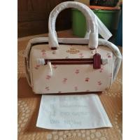 Coach C3243 Rowan Satchel with Heart Floral Print กระเป๋าสะพายข้าง