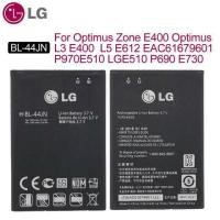 ราคา แบตเตอรี่ LG Optimus Zone E400 Optimus L3 E400 L5 E612 EAC61679601 P970 E510 LGE510 P690 E730 1500mAh BL-44JN (8222929421)