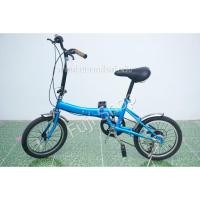 ราคา จักรยานพับได้ญี่ปุ่น - ล้อ 16 นิ้ว - มีเกียร์ - Mini Cooper - สีฟ้า [จักรยานมือสอง] (18580358376)