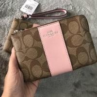 ราคา #Coach #f58295 แท้% กระเป๋าคล้องมือไซส์เล็กแบบซิปเดียว (968409512)