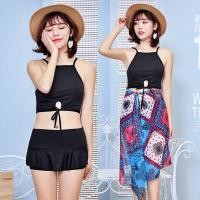 ราคา BikiniTime มี3สี บิกินี่ ชุดว่ายน้ำทูพีซแฟชั่น เซ็ท3ชิ้น พร้อมผ้าคลุม สีกรมท่า,สีดำ,สีเหลือง ชุดเที่ยวทะเล (SB44) (2306350065)