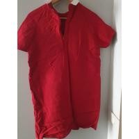 ราคา Zara แท้ๆ เดรสซาร่า ทรงตรง สีแดง ไซต์ M (23215991429)