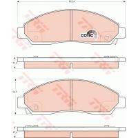 ราคา Girling ผ้าเบรคหน้า อิซูซุ ISUZU ISUZU D-MAX, MU-7, COROLADO 6134669-1/Tอะไหล่ISUZU ,อะไหล่ HYUNDA (3168252834)