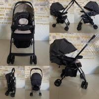 ราคา รถเข็นเด็กยี่ห้อCombiสีเทาดำน้ำตาลสวยๆ (15746823628)