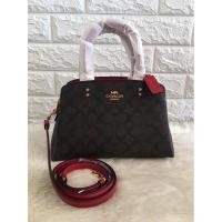 ราคา ส่งต่อ Coach แท้ Mini Lillie Carryall in Signature Canvas ทรงถัง 10” (7293574765)