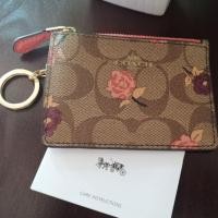 ราคา Coach กระเป๋าพวงกุญแจ ใส่บัตร ใส่เหรียญ (2280382197)