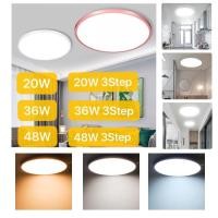 ราคา โคมไฟเพดานLED AC220V ไฟติดเพดานทรงกลม 20W/36W/36W/20W3Step/36W3Step ไฟled ไฟติดเพดานแบบกลม โคมไฟดูดฝุ่น ป้องกันความชื้น (15277312673)